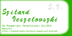 szilard veszelovszki business card