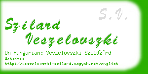 szilard veszelovszki business card